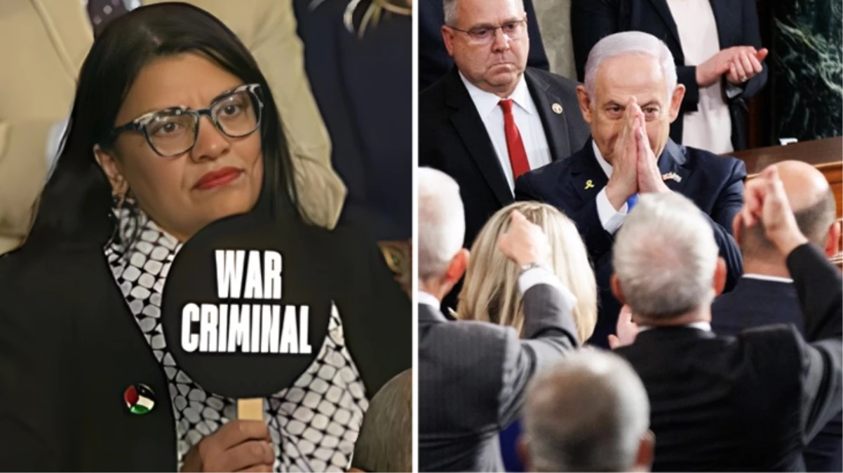 ABD kongresinde Netanyahu’ya tepki gösteren tek üye! Herkes kim olduğunu merak etti