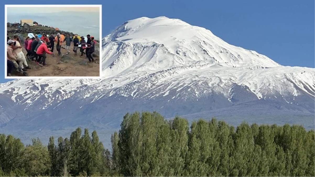 Ağrı Dağı’na tırmanan 2 kişi sis ve tipide kayboldu