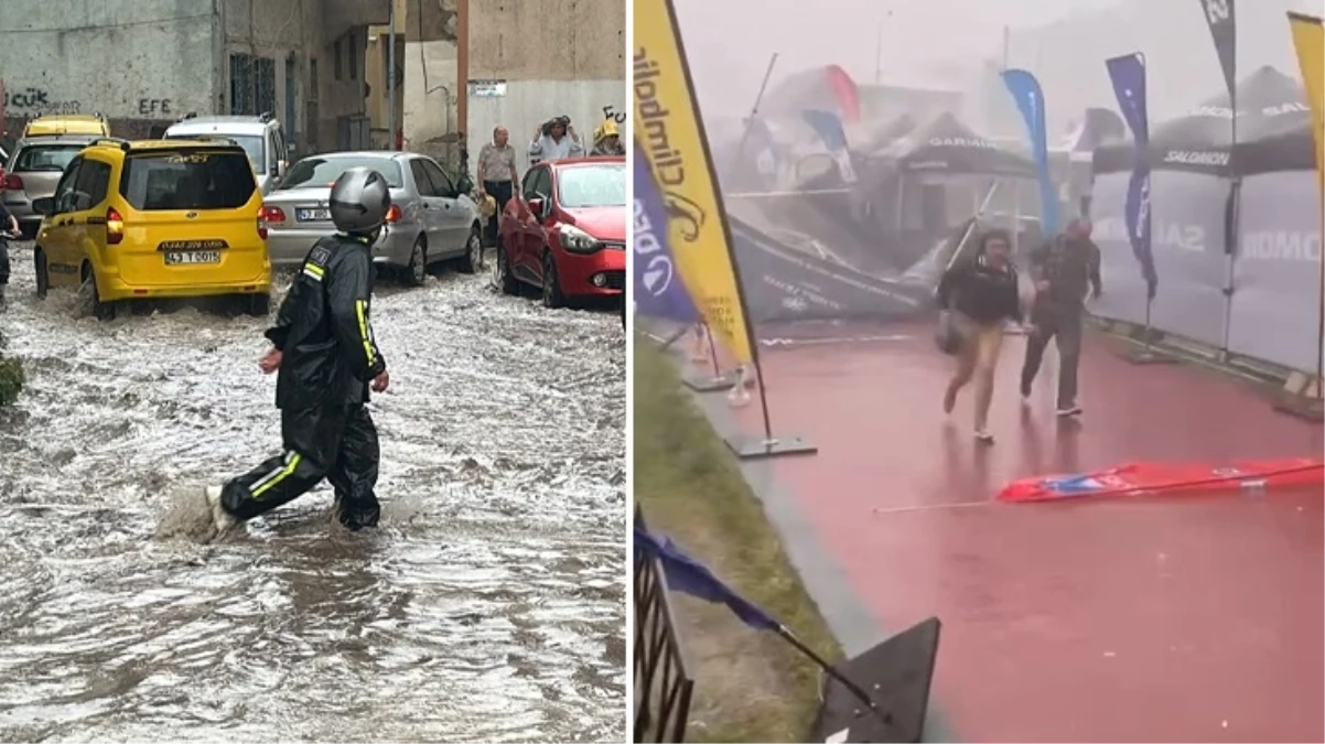 İzmir ve Kütahya’yı sağanak vurdu! Evler ve sokaklar su altında kaldı