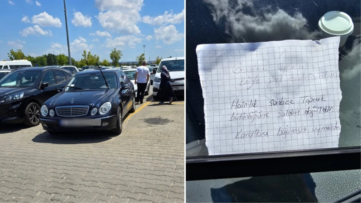 Pendik’te arabasını hatalı park eden gurbetçiye not bıraktılar: Hainlik sadece toprak bütünlüğüne saldırı değildir