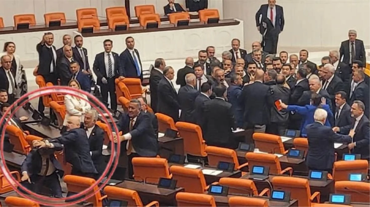 TBMM’de ortalık savaş alanına döndü! AK Partili Karaismailoğlu, DEM Parti’li Bozan’a yumruk attı