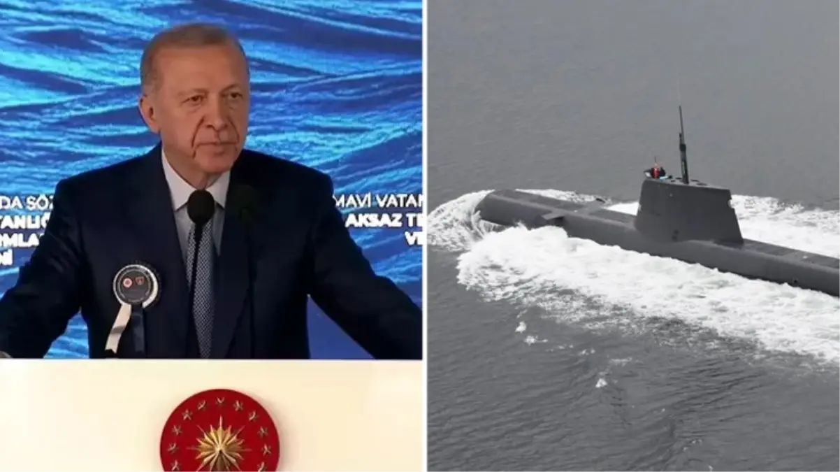 "Pirireis" göreve başladı! Erdoğan törende 2 müjde daha verdi