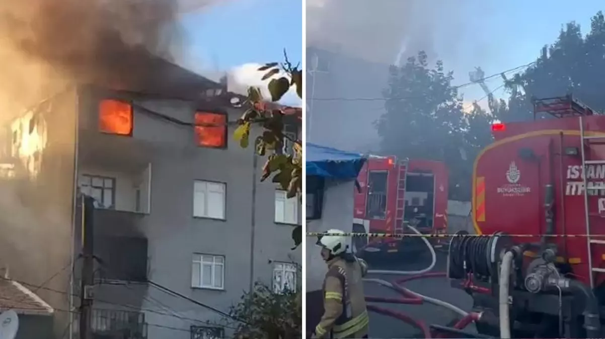 İstanbul’da korkutan patlama! Bir binada yangın çıktı, çok sayıda ekip olay yerinde