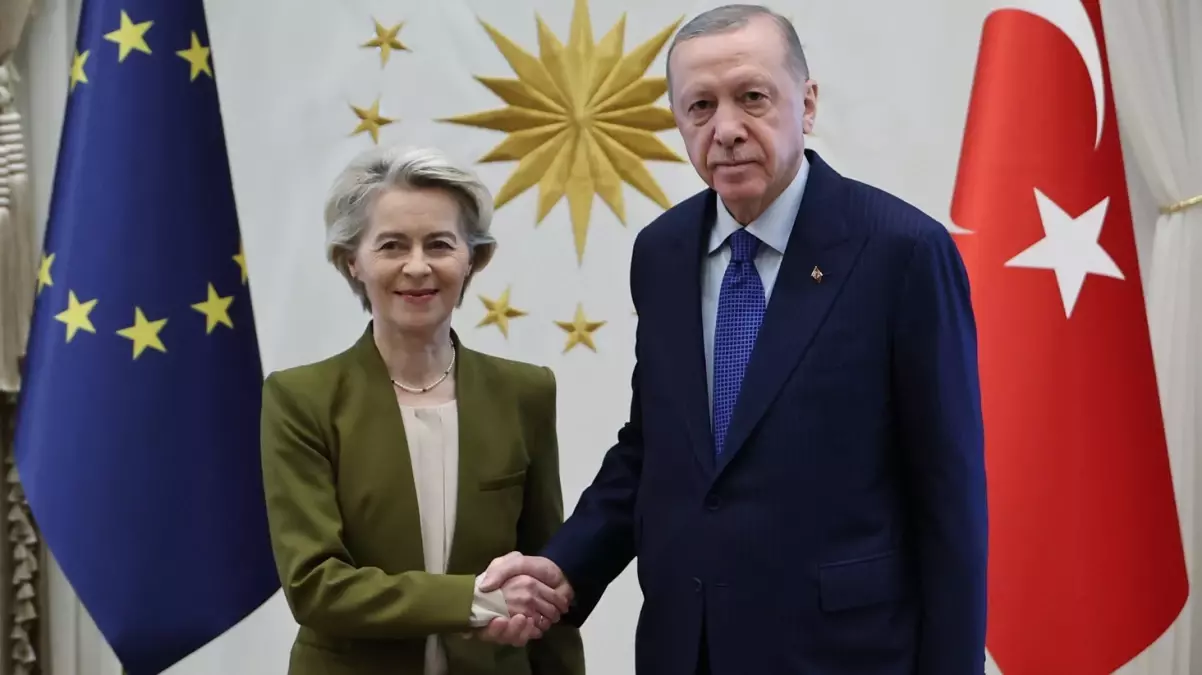 Erdoğan, Ursula von der Leyen ile Beştepe’de bir araya geldi