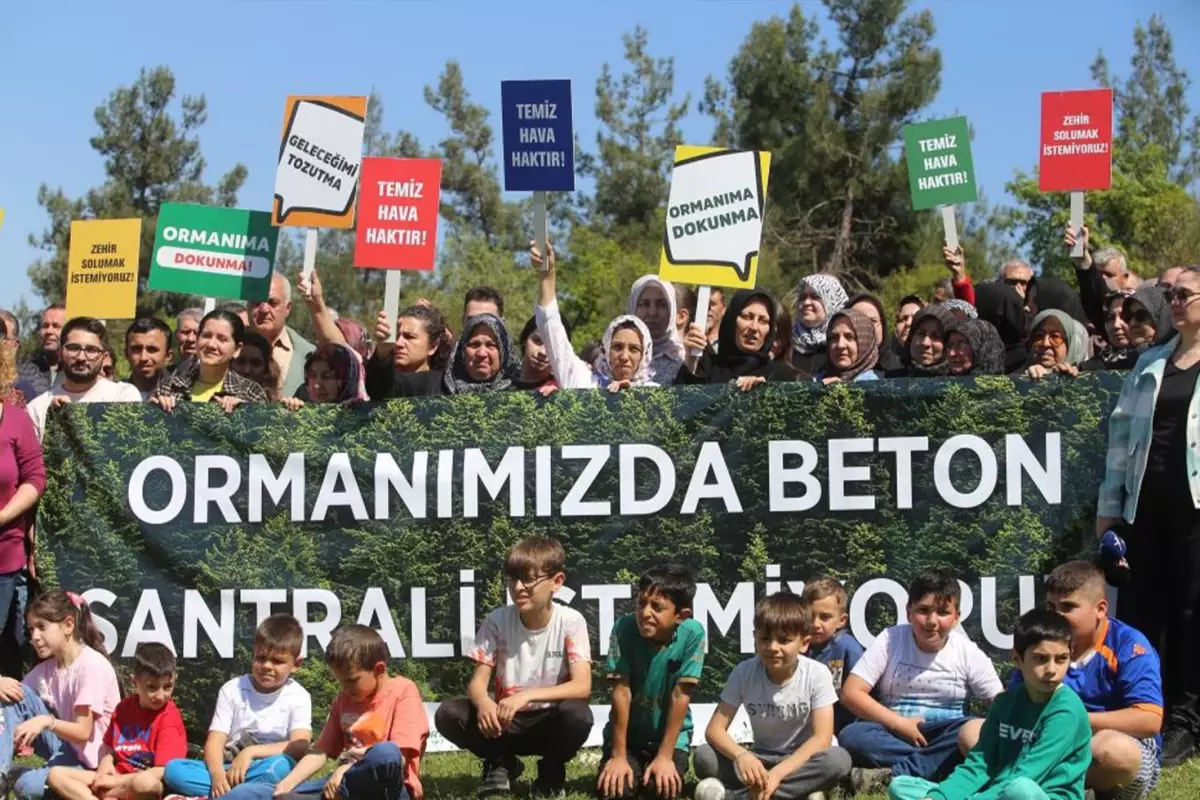 Bursa’da köylüler beton santraline karşı eylem yaptı